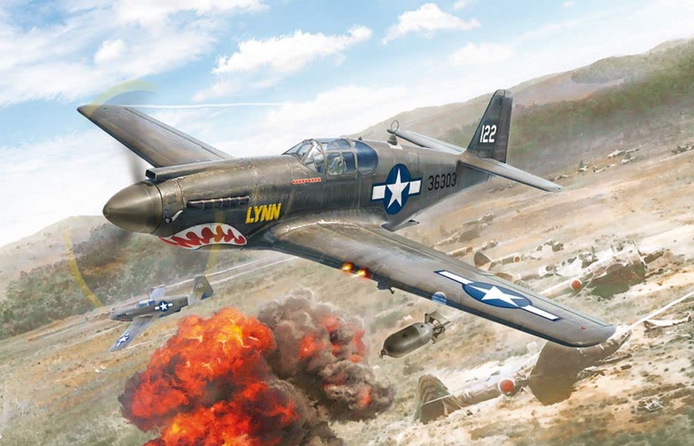 italeri-1423-p-51a-mustang-maquette-avion-plastique-1-72-gris image 2