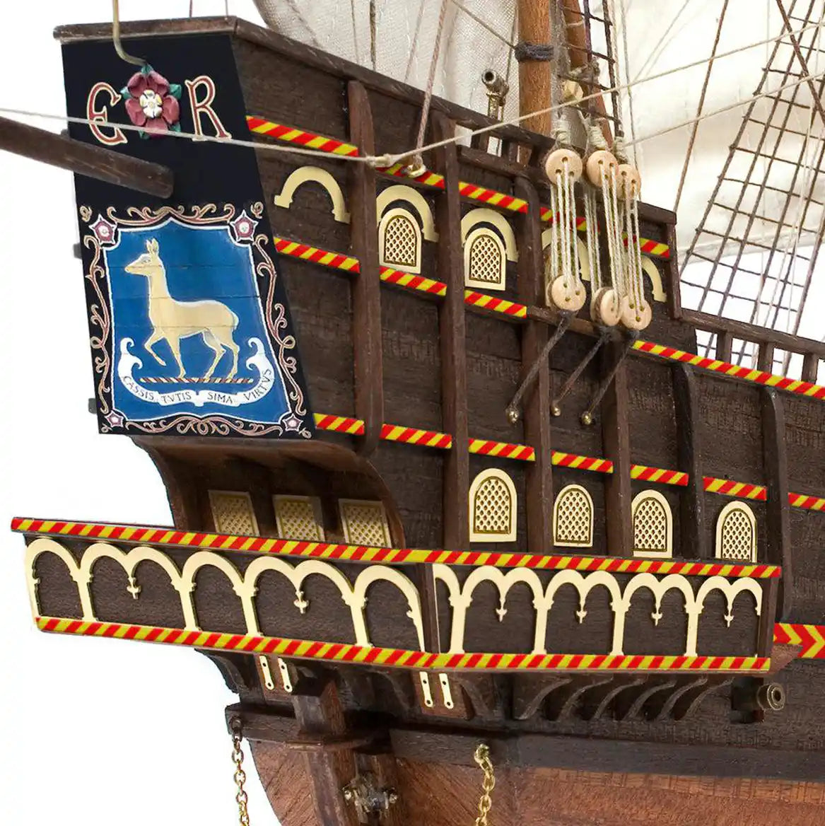 occre-golden-hind-kit-maquette-bateau-galion-1-85-bois image 6