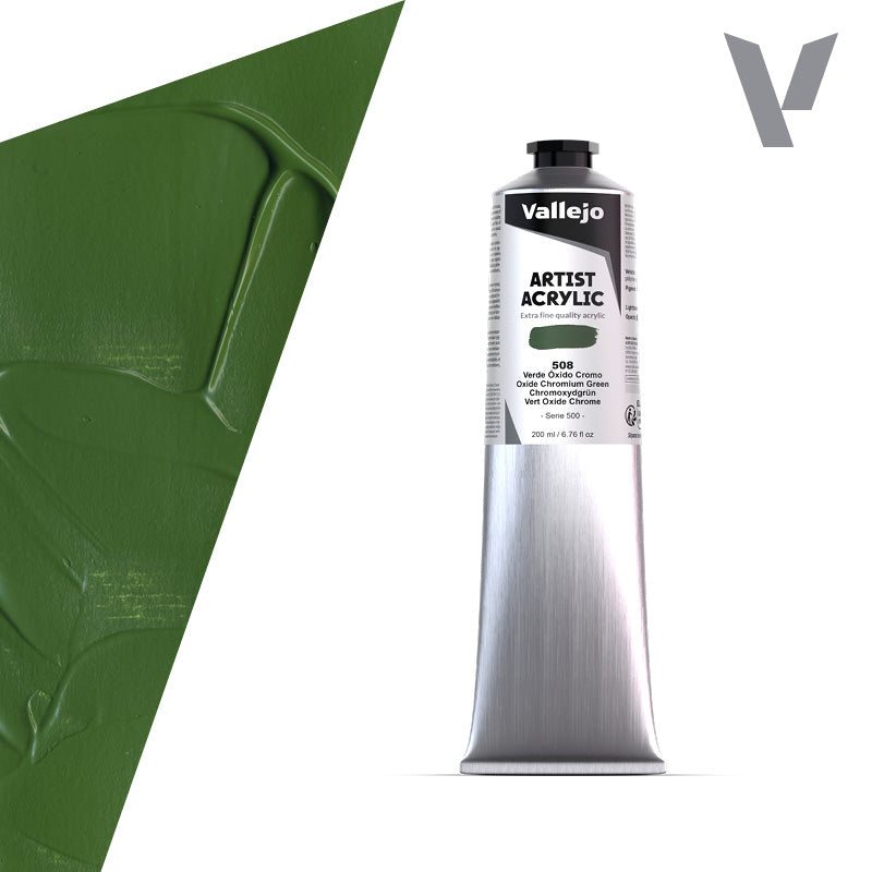 vallejo-acrylique-beaux-arts-vert-oxyde-de-chrome-200-ml image 1