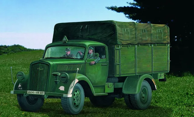 italeri-i216-maquette-camion-opel-blitz-3t-2-figurines-1-35 image 1