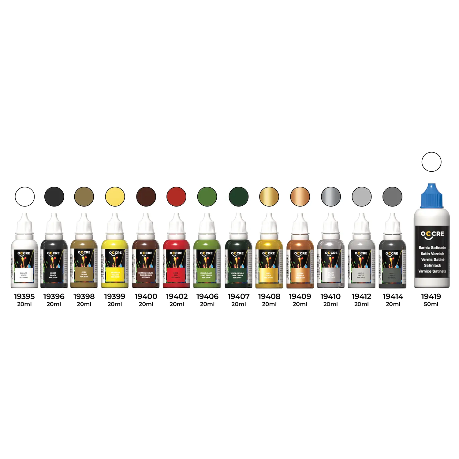 occre-pack-peintures-acryliques-mississippi-set-14-pots-finition-maquette-bateau image 1