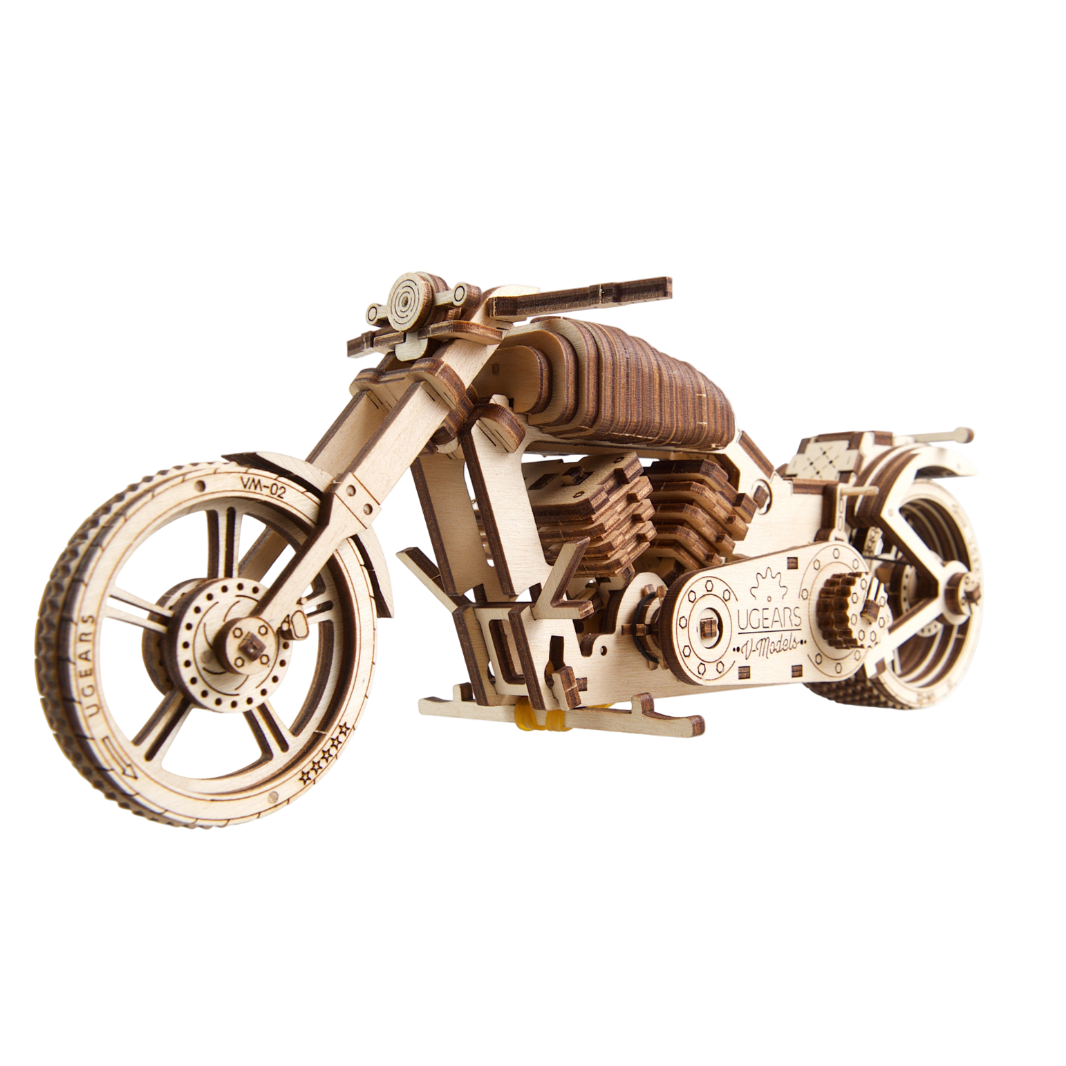 ugears-bike-vm-02-moto-cruiser-m-canique-en-bois image 1