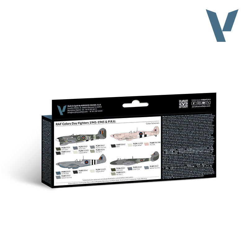 vallejo-model-air-set-8-x-18-ml-chasseurs-diurnes-raf-et-pru-1941-1945 image 2