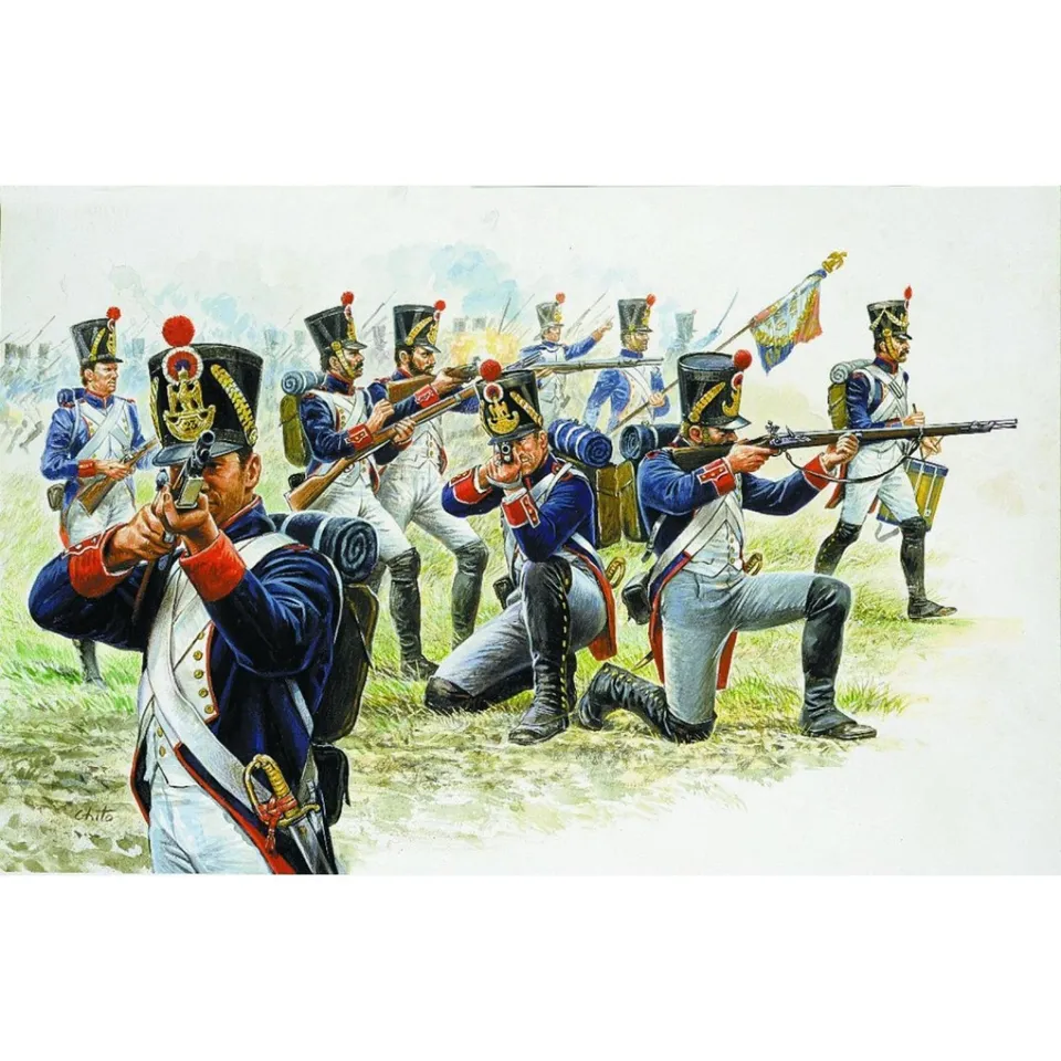 italeri-i6002-maquette-figurine-infanterie-de-ligne-fran-aise-chelle-1-72 image 1