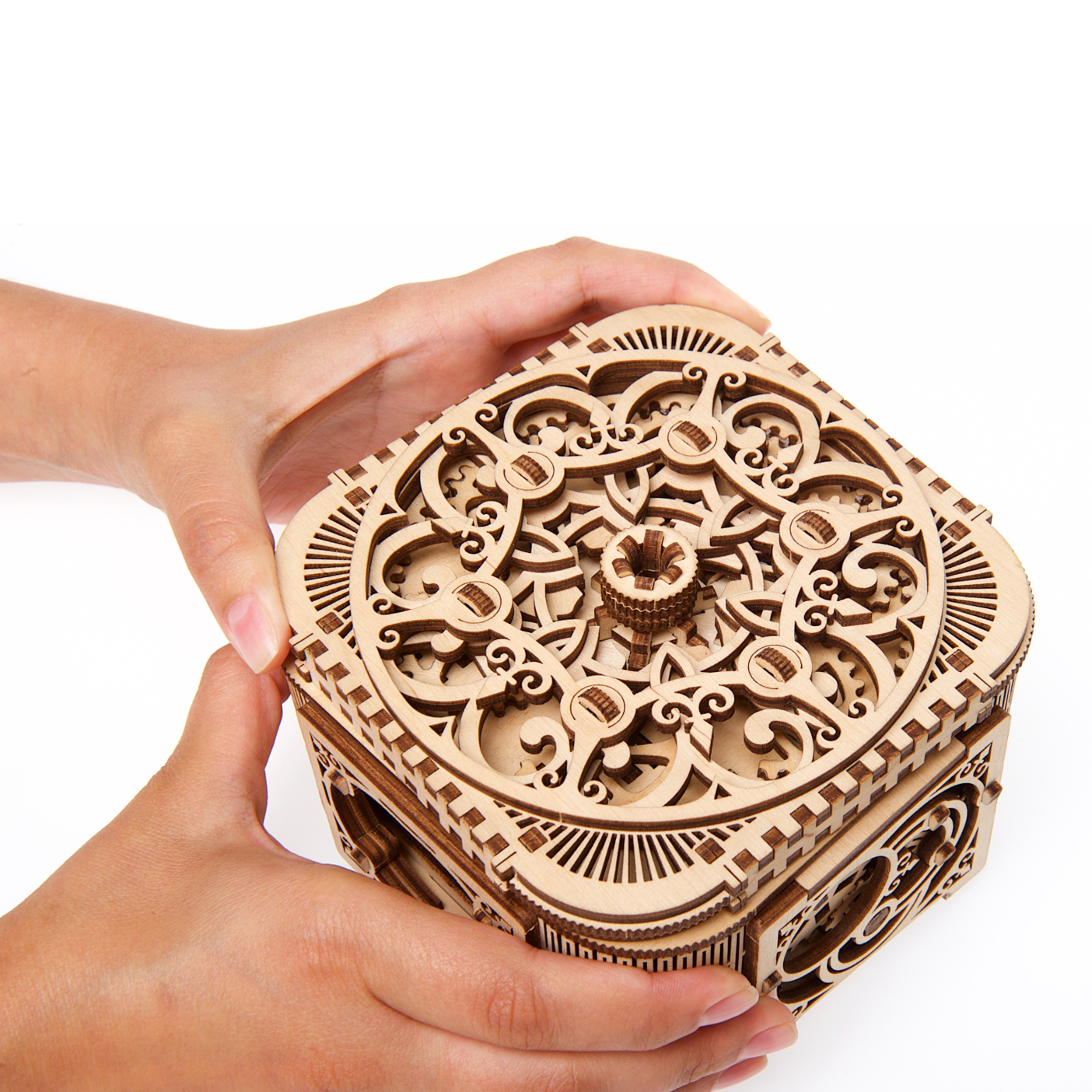 ugears-treasure-box-bo-te-tr-sors-m-canique-en-bois-construire image 4