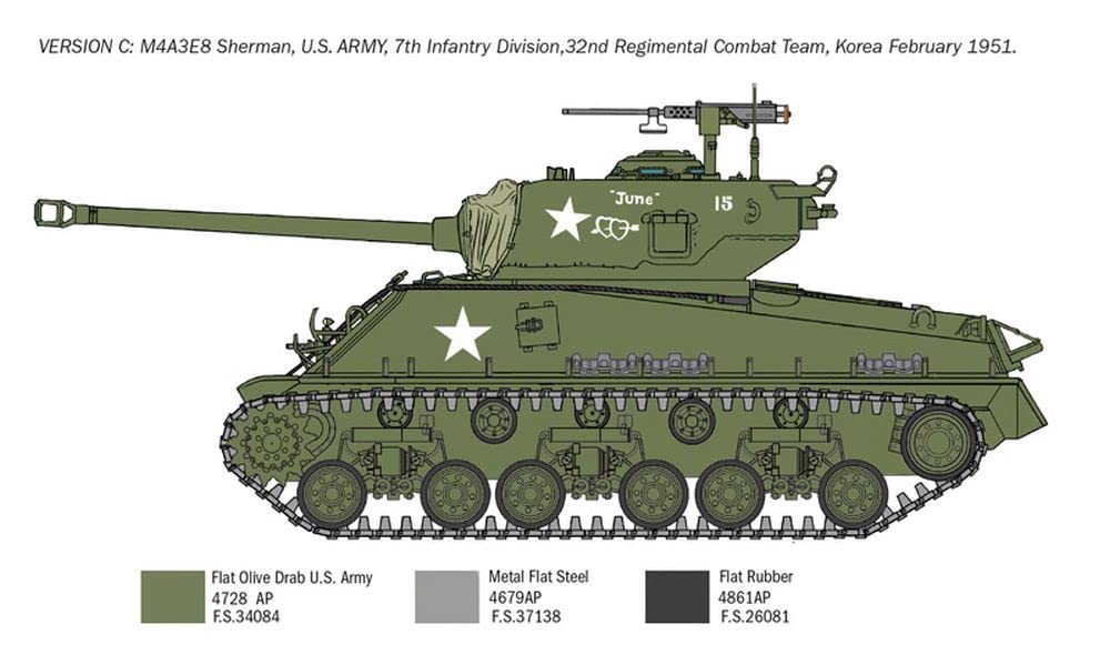 italeri-6586s-us-m4a3e8-sherman-korea-1-35-kit-char-plastique-coller image 6