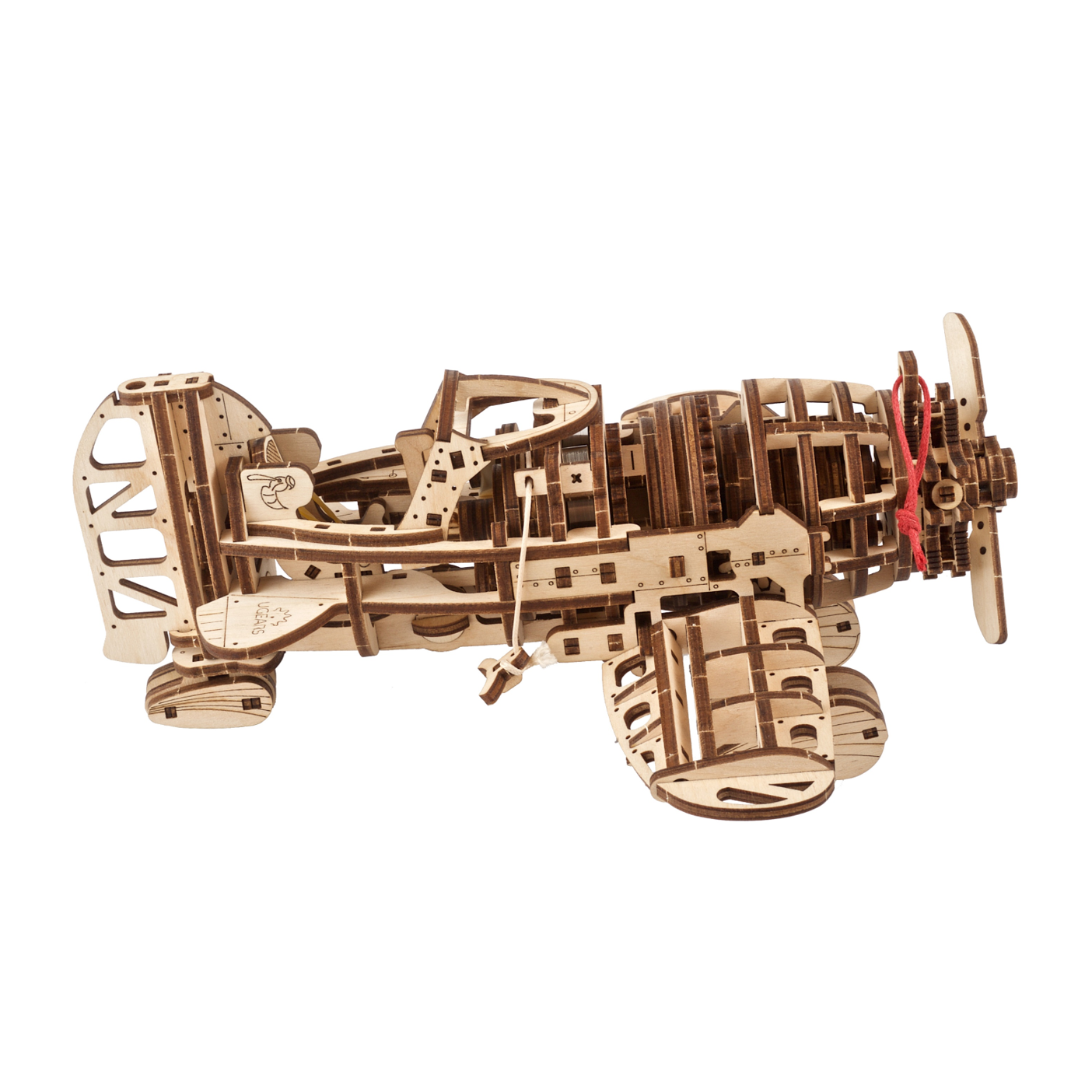 ugears-mad-hornet-airplane-maquette-avion-de-course-vintage-en-bois-remonter image 3