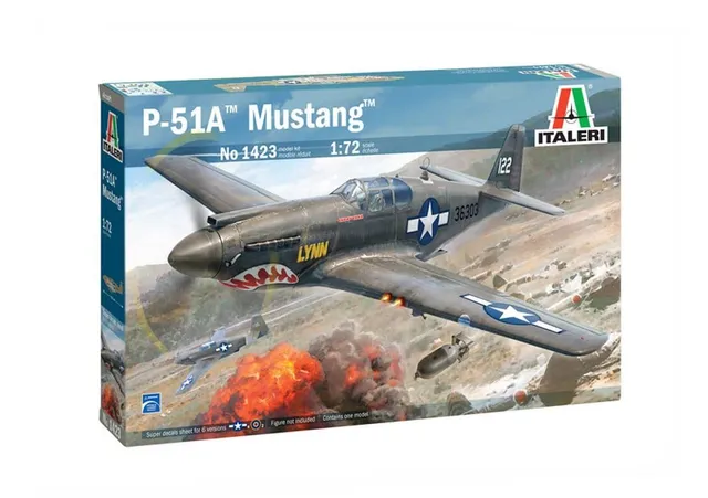 italeri-1423-p-51a-mustang-maquette-avion-plastique-1-72-gris image 1