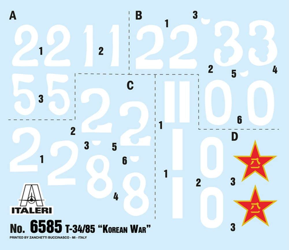italeri-6585s-t-34-85-maquette-char-militaire-1-35-en-plastique-coller image 3