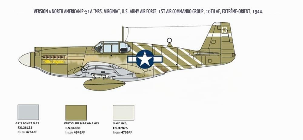 italeri-1423-p-51a-mustang-maquette-avion-plastique-1-72-gris image 5