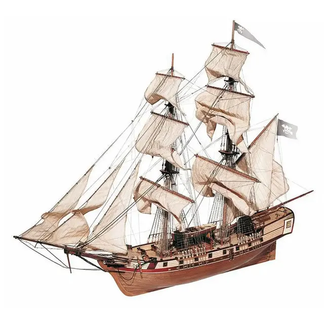 occre-corsair-maquette-bateau-bois-brigantin-corsaire-1-100-kit image 1