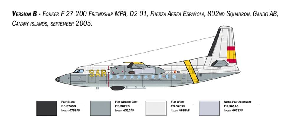 italeri-1455-fokker-f-27-maritime-patrol-maquette-avion-1-72 image 5