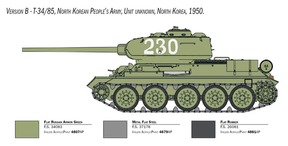italeri-6585s-t-34-85-maquette-char-militaire-1-35-en-plastique-coller image 5