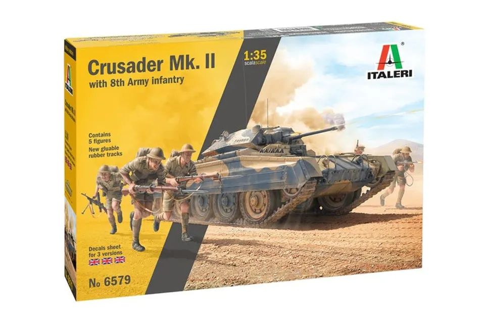 italeri-crusader-mk-ii-1-35-avec-5-figurines-maquette-char image 1