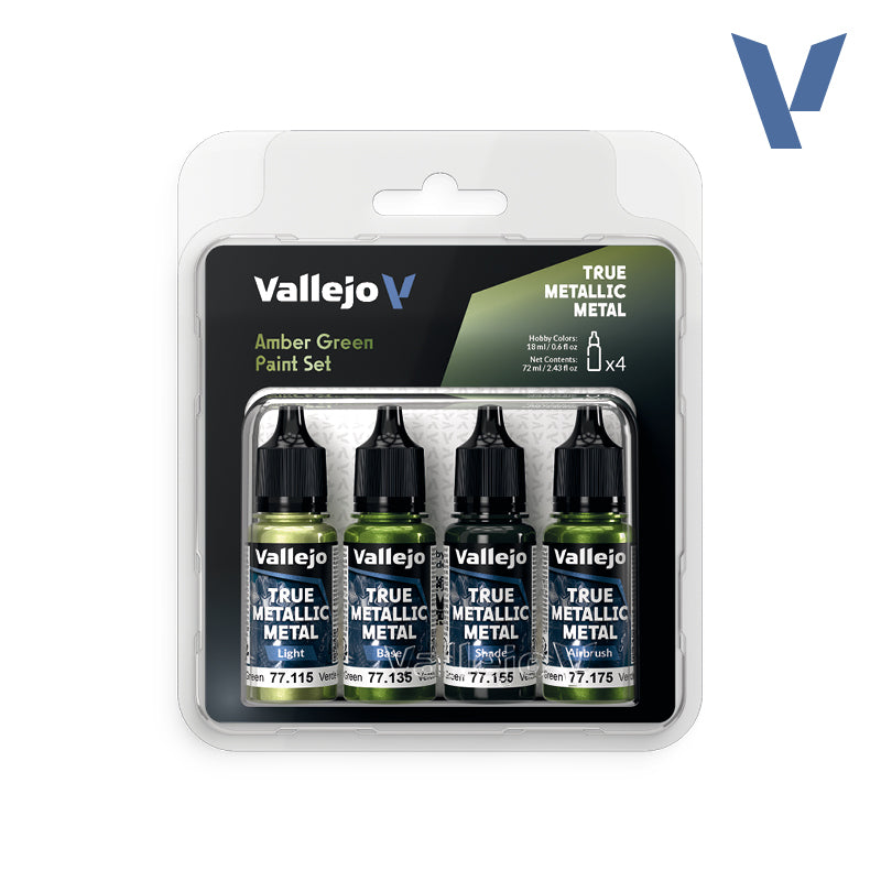 vallejo-true-metallic-set-vert-ambre-4-x-18-ml-miniatures image 1