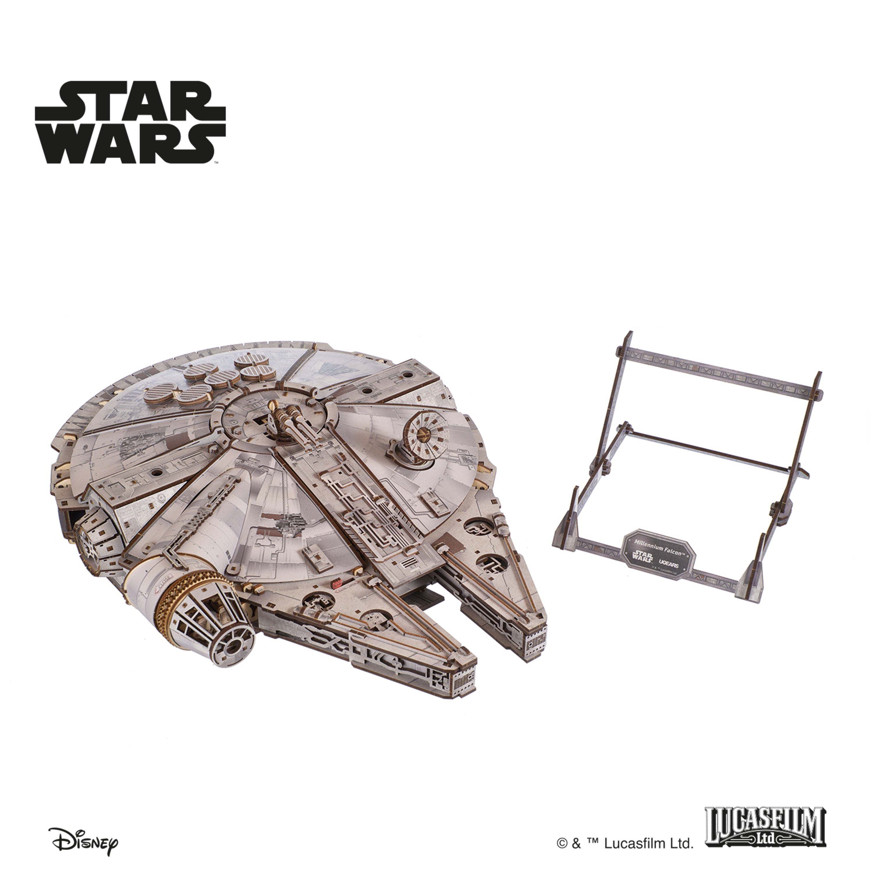 ugears-millennium-falcon-star-wars-maquette-bois-m-canique-1-75 image 6