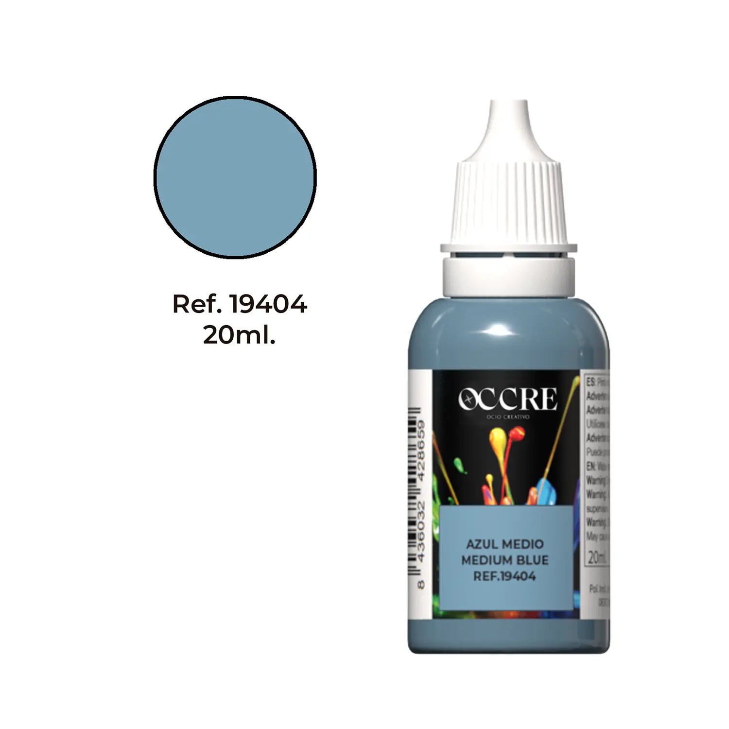 occre-peinture-acrylique-bleu-moyen-20-ml-pour-maquettes image 1