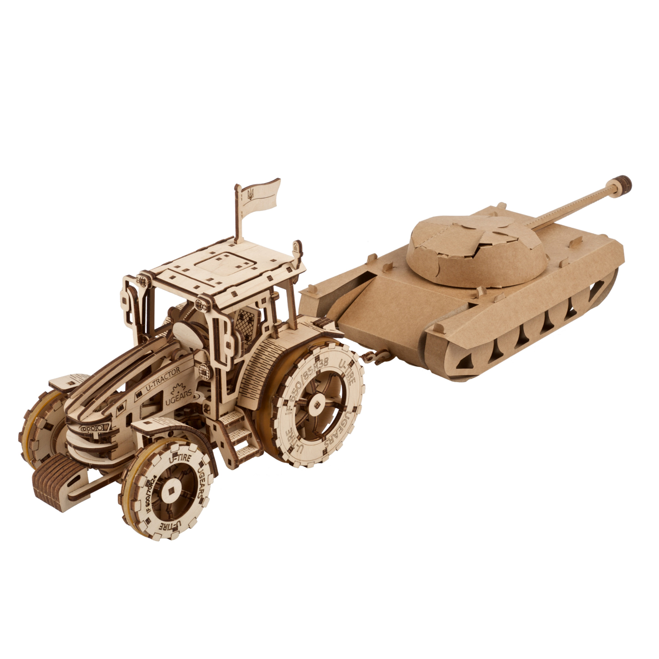 ugears-the-tractor-wins-maquette-tracteur-bois-m-canique-monter image 2