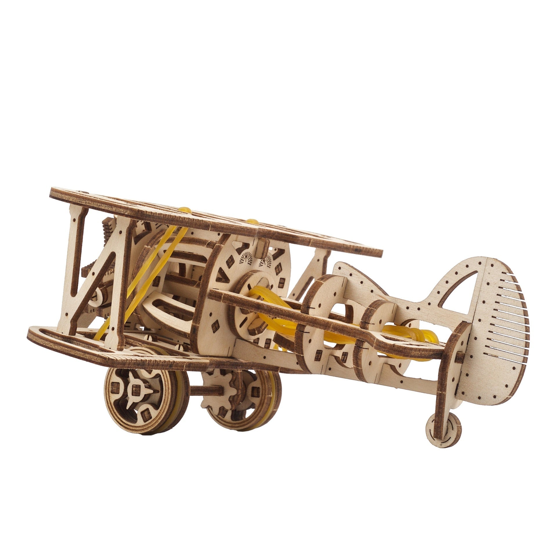 ugears-mini-biplane-maquette-bois-m-canique-u-mini image 3