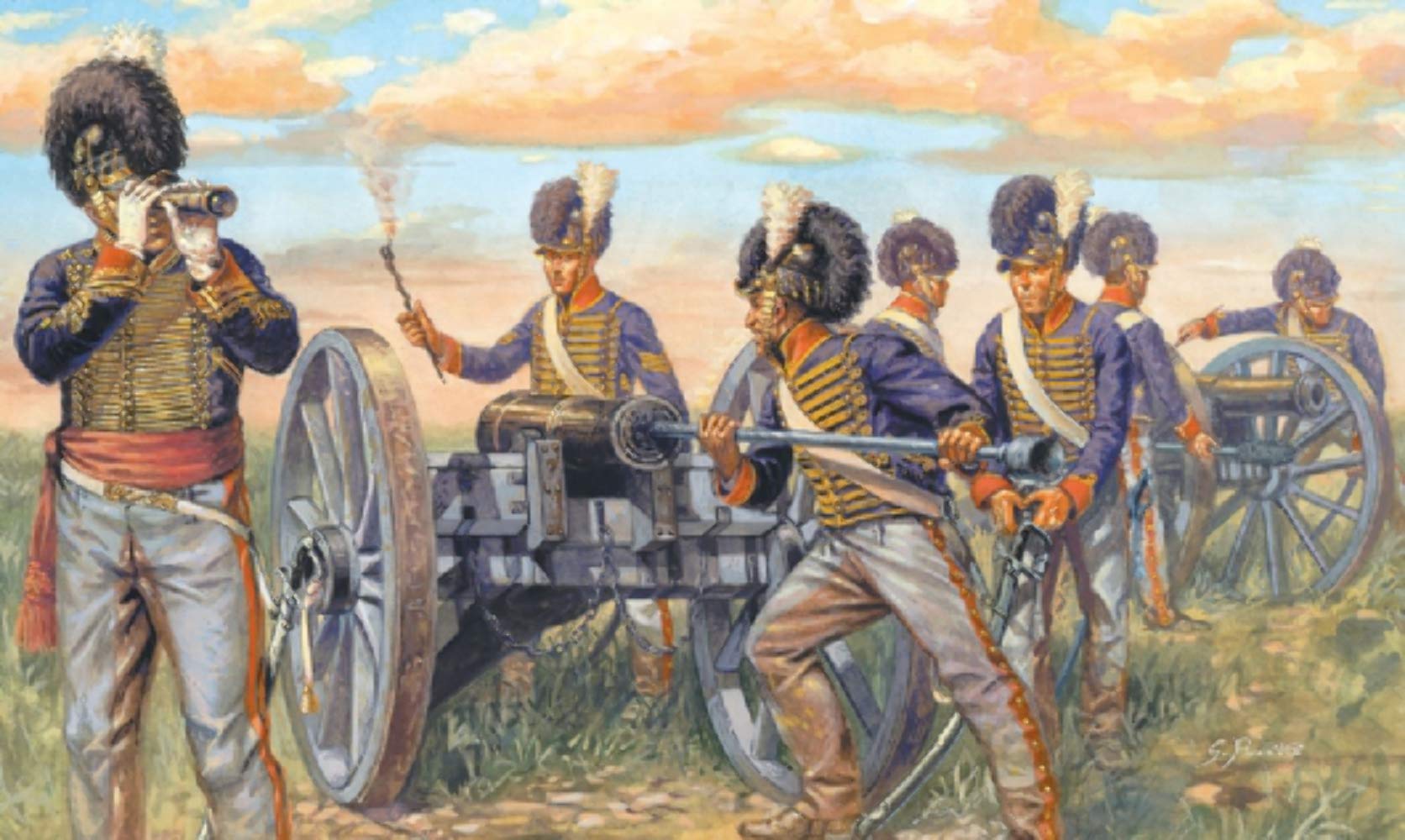 italeri-artillerie-britannique-maquette-figurines-et-canons-plastique-1-72 image 2