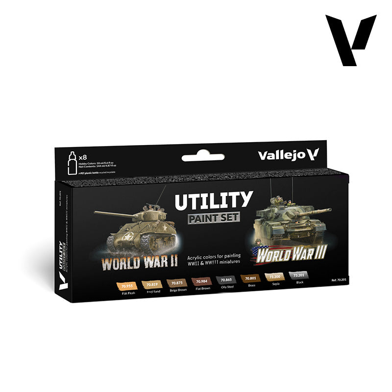 vallejo-model-color-set-wwii-6-couleurs-2-lavis-18-ml image 1