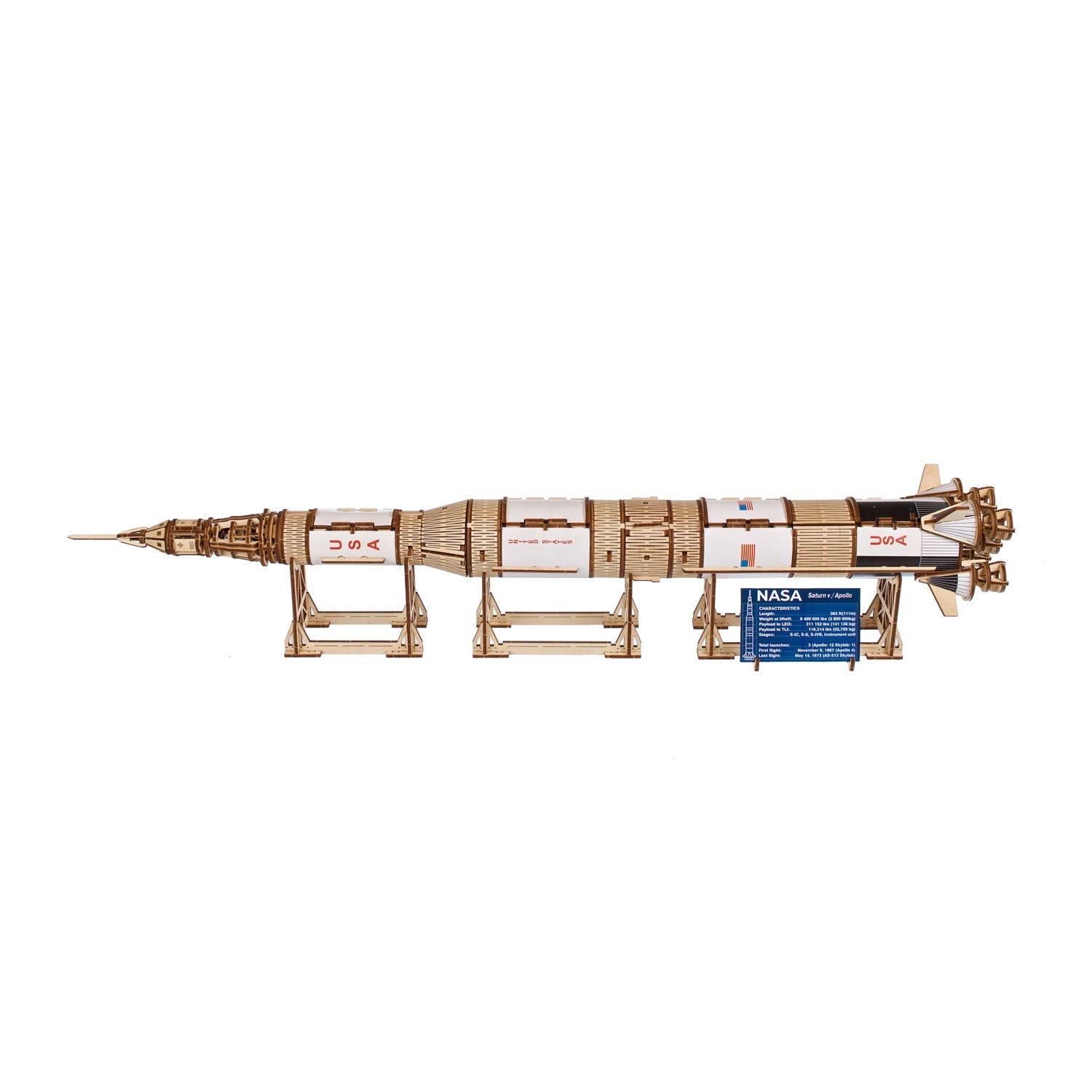 ugears-nasa-saturn-v-maquette-fus-e-bois-m-canique-assembler image 3