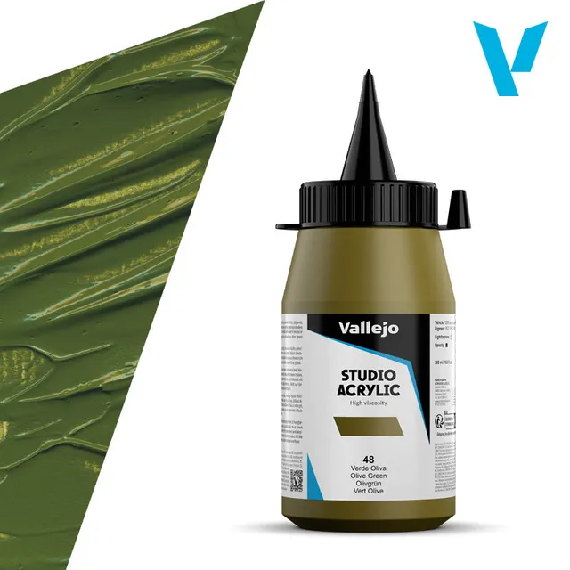 vallejo-acrylique-beaux-arts-vert-olive-500-ml image 1