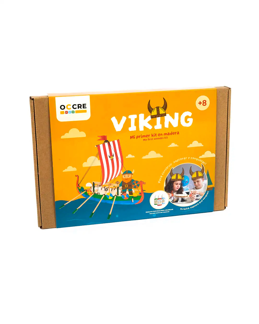 occre-fun-maquette-bateau-viking-pour-enfants-kit-cr-atif-bois-et-peinture image 3