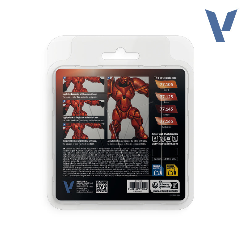 vallejo-metal-color-set-rouge-forg-4-couleurs-18-ml image 2