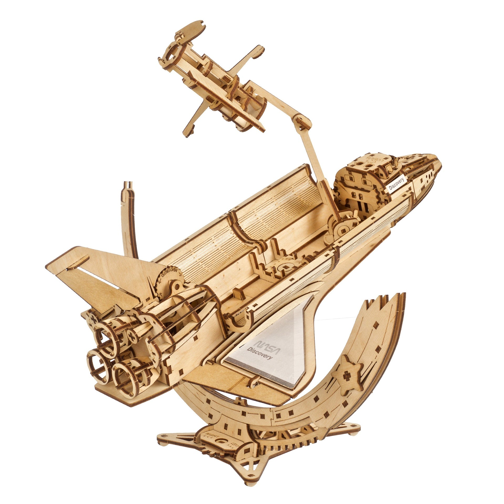 ugears-nasa-space-shuttle-discovery-maquette-m-canique-bois image 2