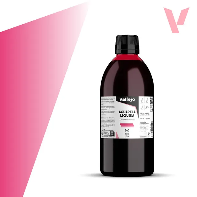 vallejo-aquarelle-liquide-rose-500-ml-beaux-arts image 1