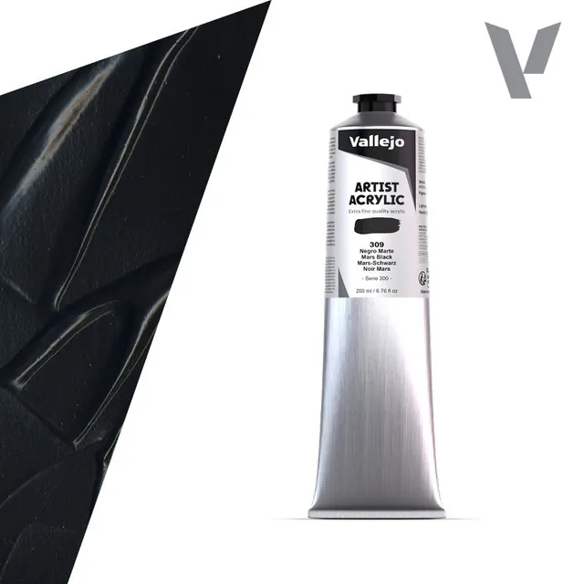 vallejo-acrylique-beaux-arts-noir-mars-200-ml image 1