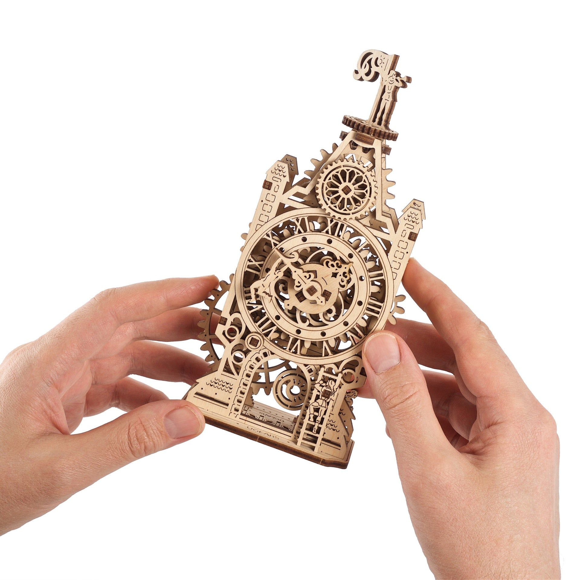 ugears-old-clock-tower-maquette-tour-d-horloge-m-di-vale-en-bois-m-canique image 4