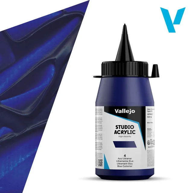 vallejo-studio-acrylic-bleu-outremer-500-ml-peinture-acrylique-beaux-arts image 1