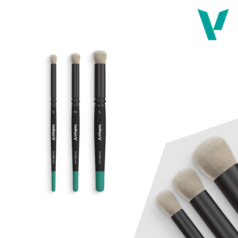vallejo-dry-brush-set-set-de-3-pinceaux-brosse-a-sec-s-m-et-l image 1
