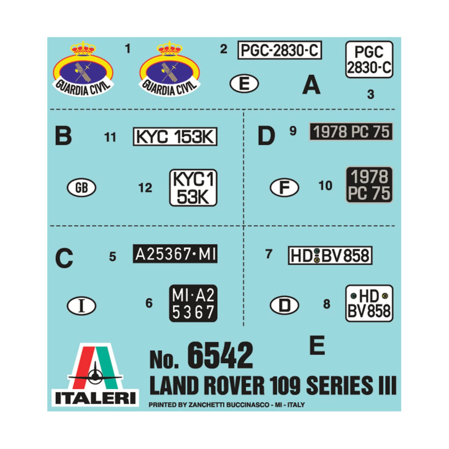 italeri-land-rover-109-guardia-civil-i6542-maquette-v-hicule-militaire-plastique image 2