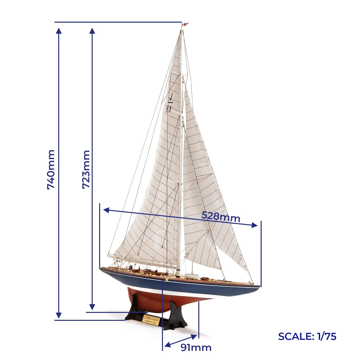 occre-yacht-endeavour-coupe-america-1934-kit-1-75-1277-pi-ces image 2