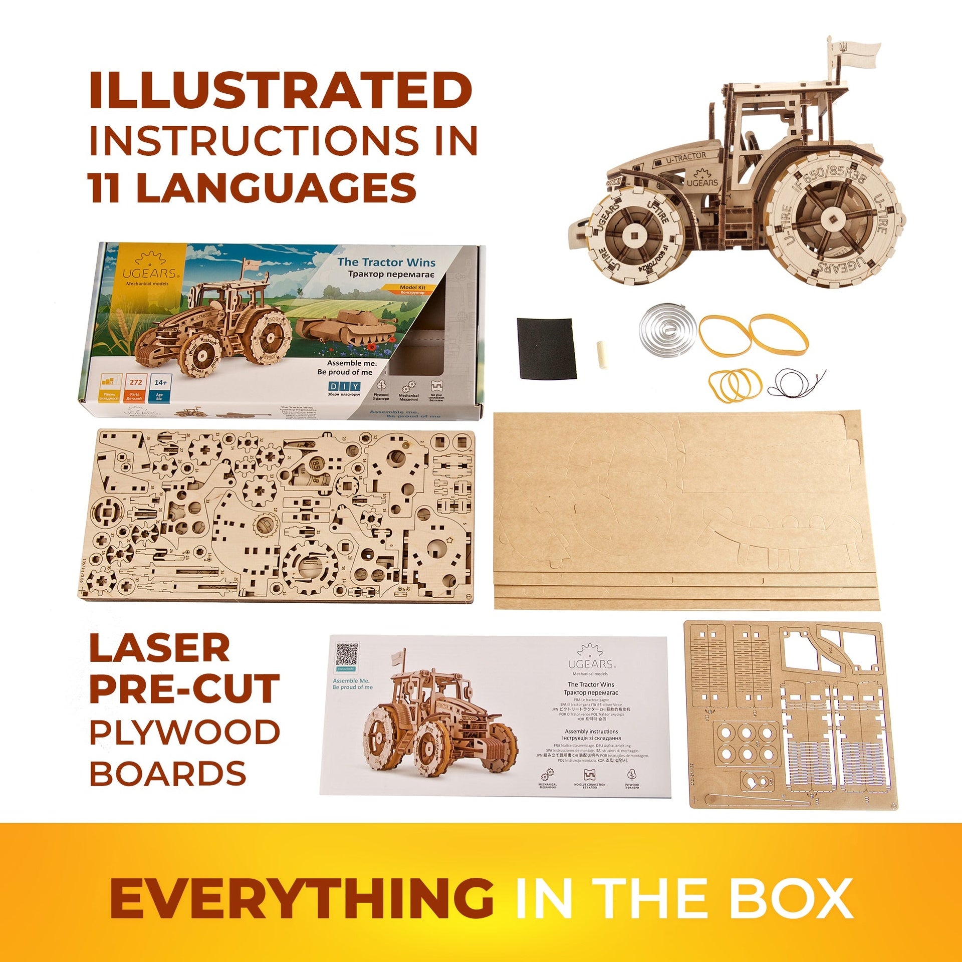 ugears-the-tractor-wins-maquette-tracteur-bois-m-canique-monter image 6