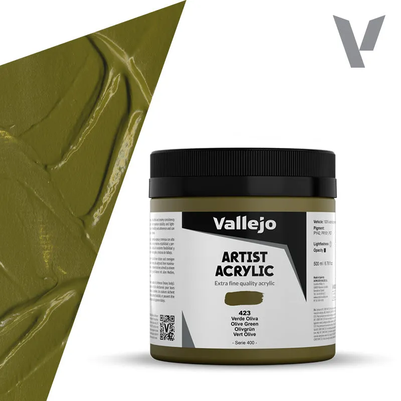 vallejo-belle-arti-peinture-acrylique-vert-olive-500-ml image 1