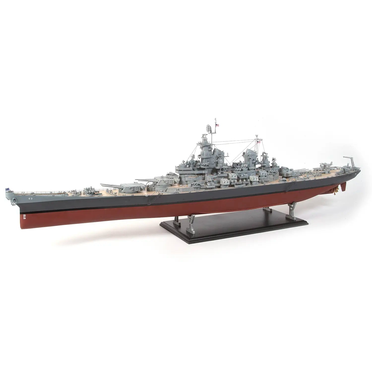 occre-socle-noir-vernis-4-supports-m-tal-pour-maquette-bateau image 4