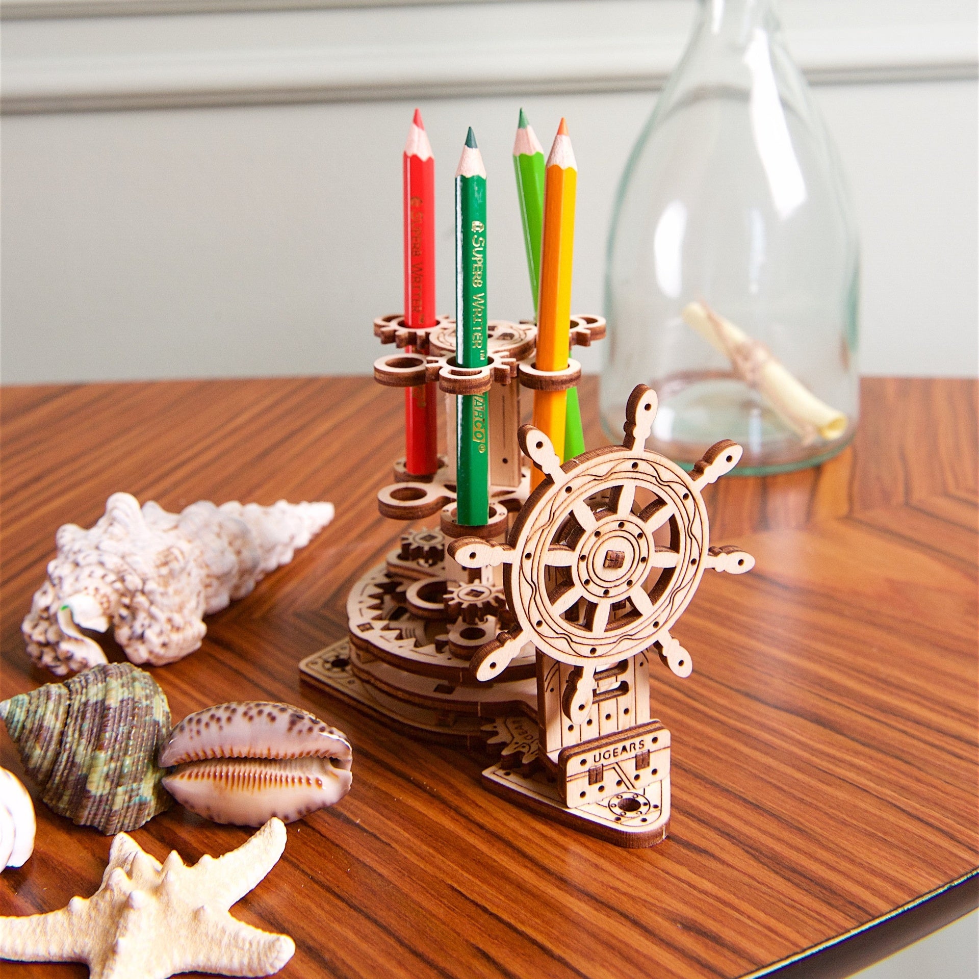 ugears-wheel-organizer-2-0-puzzle-bois-3d-cin-tique-porte-stylos image 7