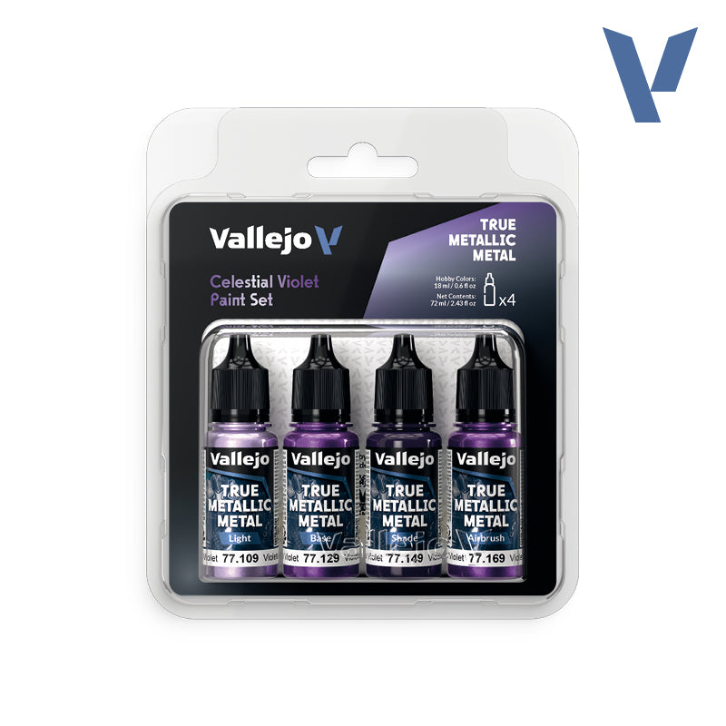 vallejo-true-metallic-metal-set-violet-c-leste-4-x-18-ml-pour-miniatures image 1