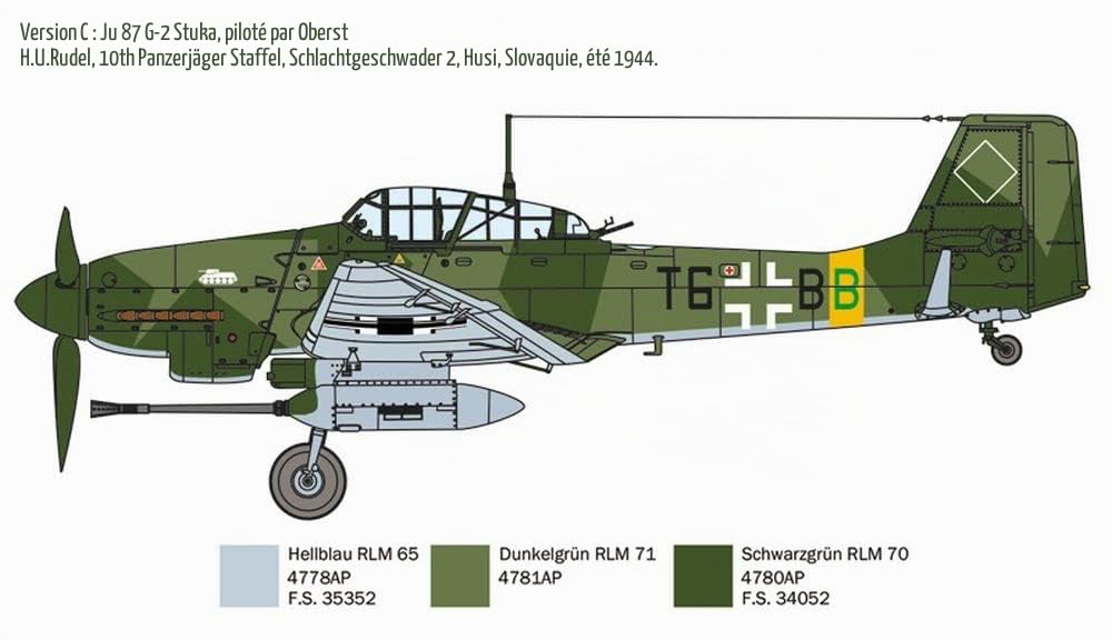 italeri-1466s-ju-87g-2-kanonenvogel-1-72-kit-maquette-avion-plastique image 5