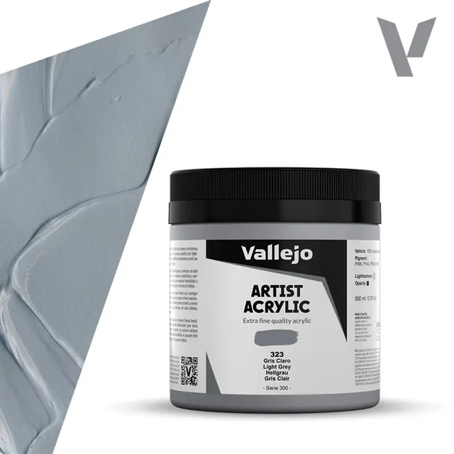vallejo-beaux-arts-peinture-acrylique-gris-clair-500-ml image 1