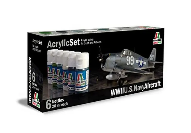 italeri-510000439-set-peinture-acrylique-wwii-u-s-navy-avion image 1