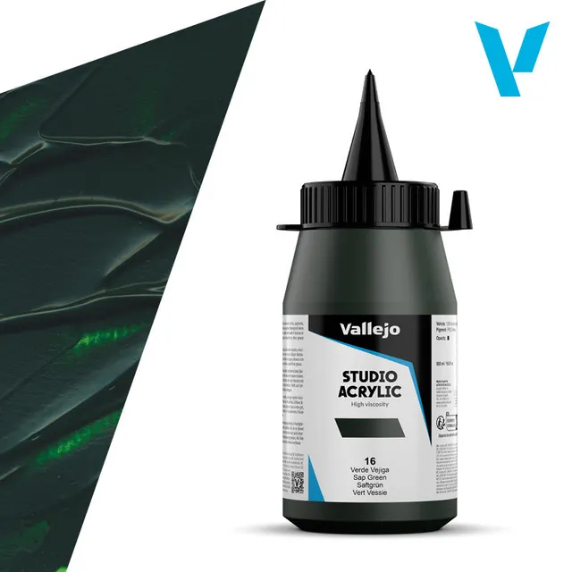 vallejo-peinture-acrylique-beaux-arts-vert-vessie-500-ml-opaque image 1