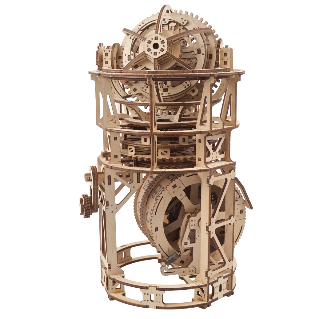 ugears-sky-watcher-tourbillon-table-clock-horloge-m-canique-bois image 3