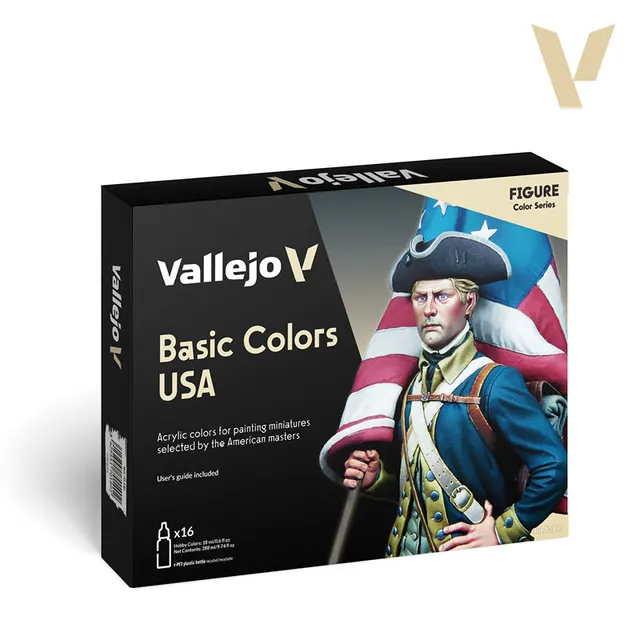 vallejo-set-16-couleurs-basic-colors-usa-model-color-18-ml image 1