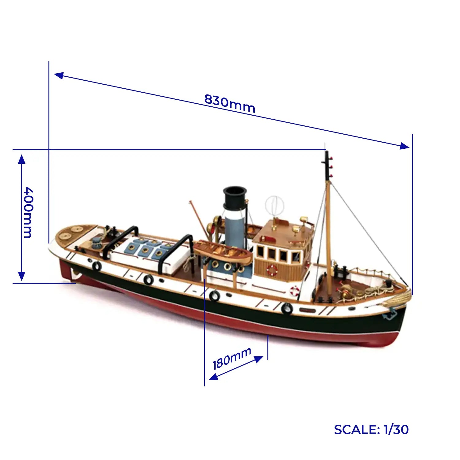occre-ulises-rc-kit-maquette-remorqueur-haute-mer-radiocommand image 3