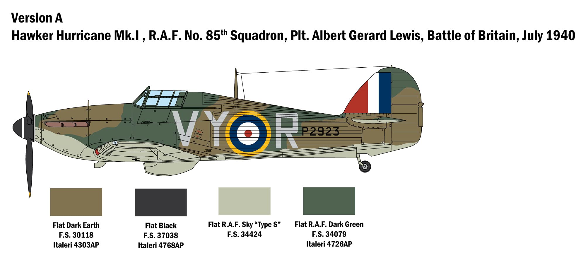 italeri-hurricane-mk-i-maquette-avion-raf-1-48-bataille-d-angleterre image 3